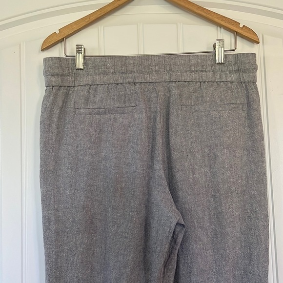 Ann Taylor Pull on Linen blend Pants Size Medium - Picture 4 of 6